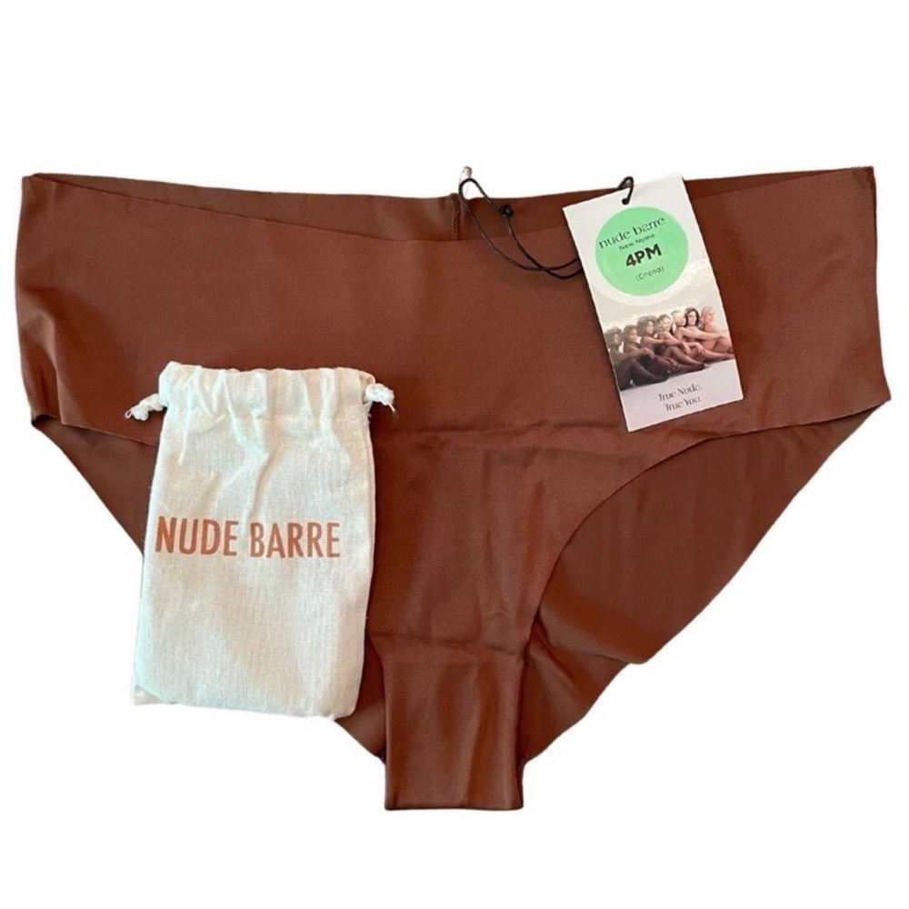Nude Barre Seamless Bikini Panty Cocoa Brown Size Large NWT